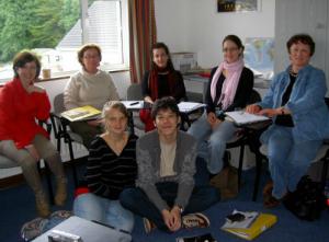 Grupo de madres de familia en Killarney School of English